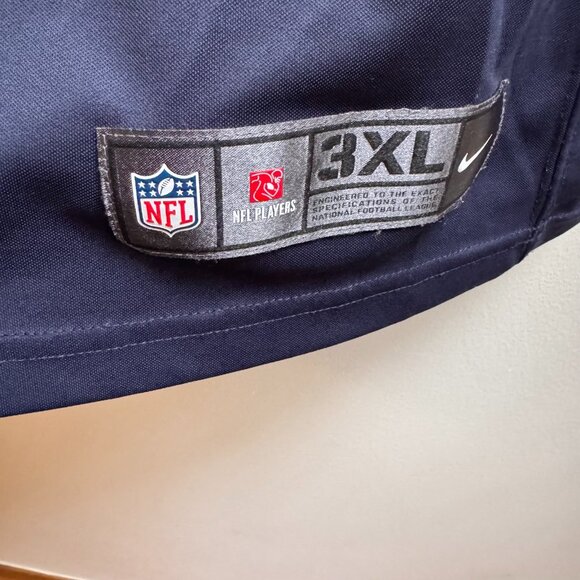 Nike Justin Fields Chicago Bears Home Game Jersey Men's Size 3X Medium Navy Blue - Picture 7 of 16